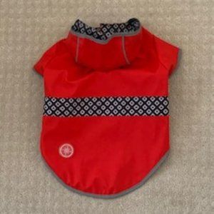Dog reversible raincoat with hoody, size M.  $6